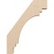 Ekena Millwork 3-inch W x 18-inch D x 24-inch H Pescadero Rough Cedar Woodgrain TimberThane Knee Brace, Primed BRCUR03X18X24PECRCPR - alternate 3